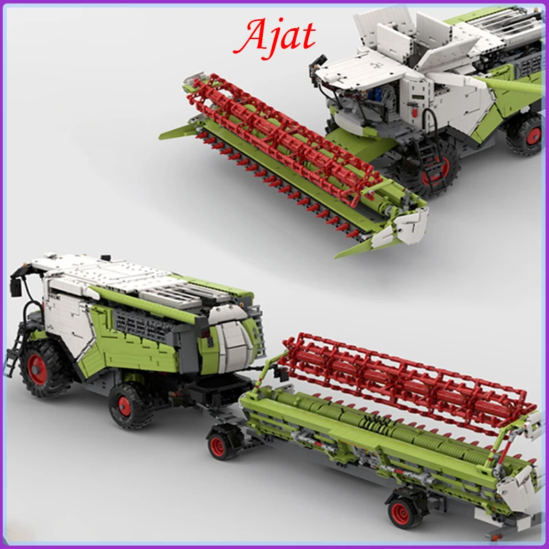 NEW Harvester Small Particle Technology Building Block 71485 Cross Country Harvester Remote Assembly Toy Model Boy Birthday Gift