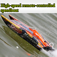 2.4G RC Speedboat Water-cooled Brushless Electric Catamaran Model 57 Cm Self-reset Waterproof Adult Universal RC Boat Model Toy