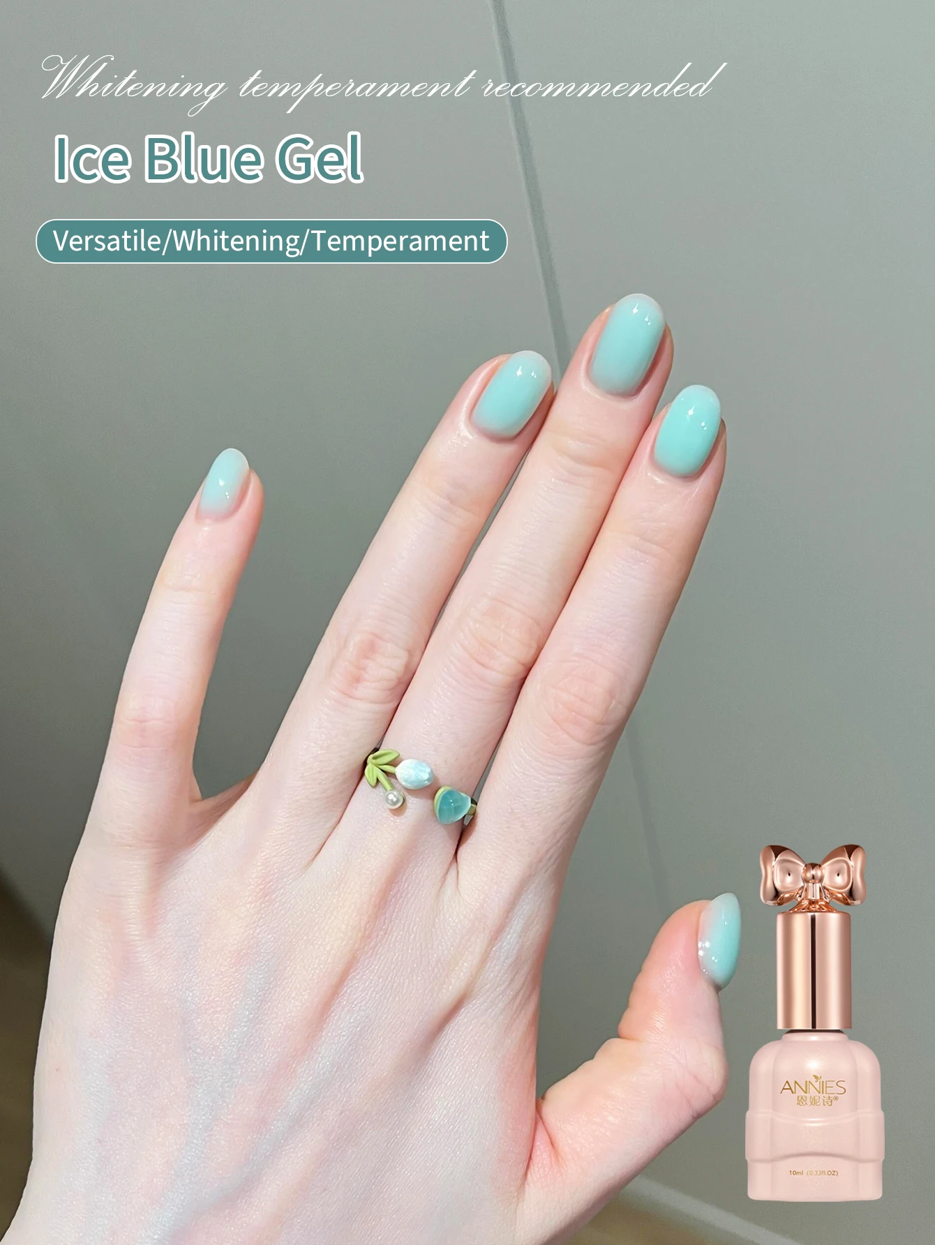 Resin Art Cube - 10ml Ice Cube Blue Gel Polish