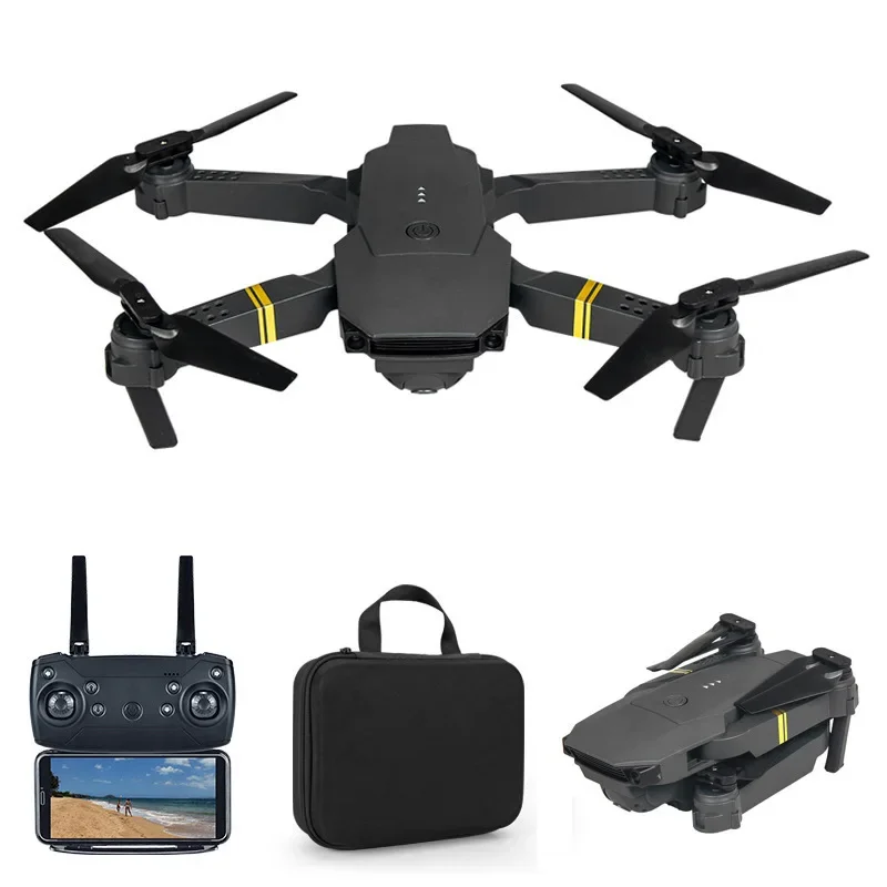 4K Eachine E58 드론 WIFI FPV, 광각 카메라 홀드 모드 접이식 암 RC 쿼드콥터 프로 RTF 드론 6축 회전 RC 드론