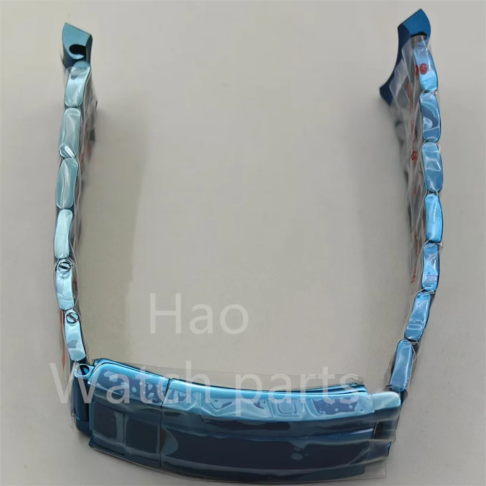 Bliger-青いステンレス鋼のブレスレット,折りたたみ式バックル,36mm, 39mm, 40mm,904lに適しています