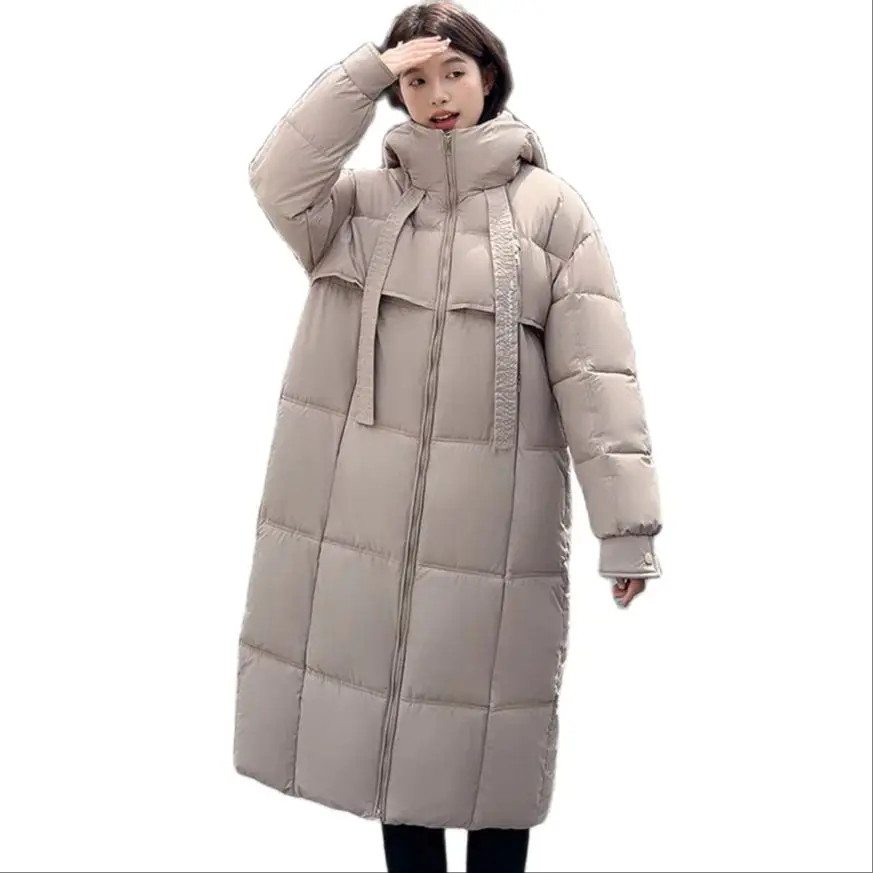 

2024 Women Parka Winter Jacket Long Hooded Women Coat Warm Ladies Outwear High Quality Cotton Padded Casual Female Tops Oversize