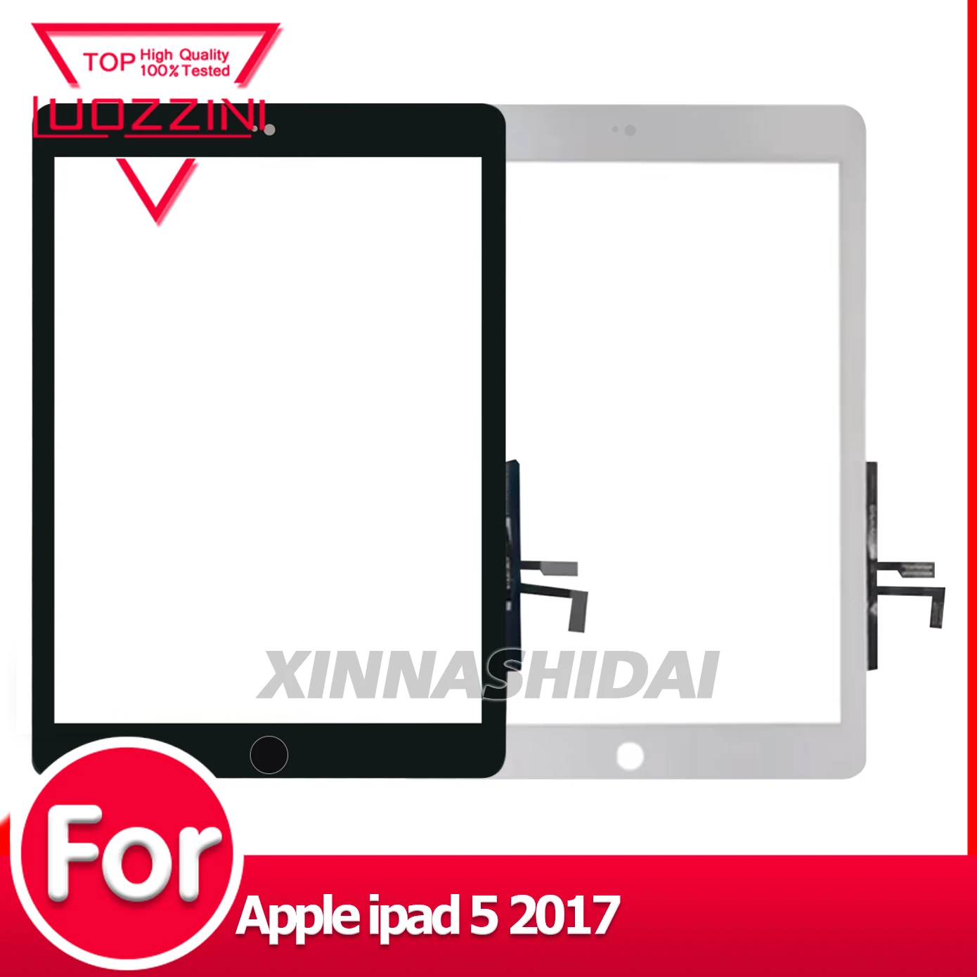 

Для iPad 5 2017 A1822 A1823 сенсорная панель дигитайзер переднее стекло с кнопкой «Домой» запасные части