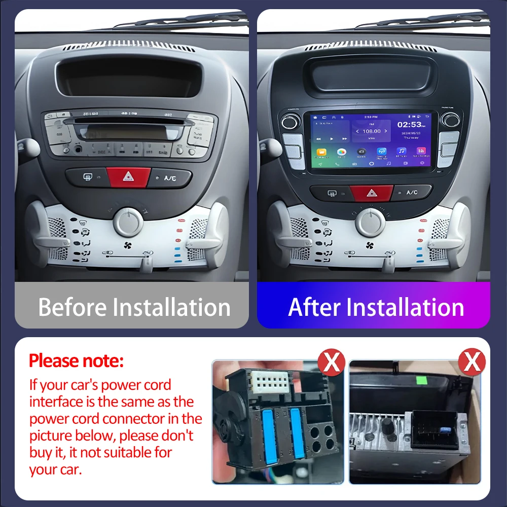 Car Radio Android for Peugeot 107 2005-2014 for Citroen C1 2005-2014 7