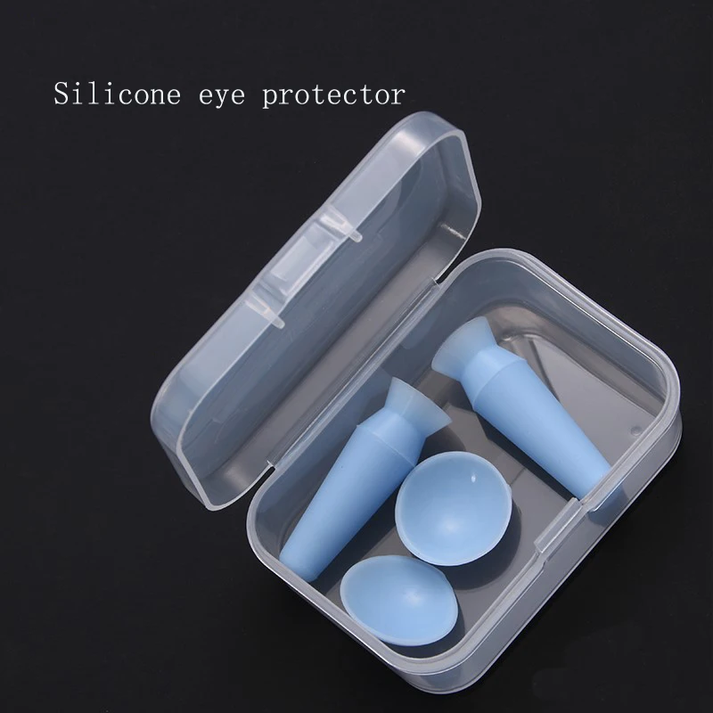 Couverture de protection des yeux en silicone de style coréen, double paupière intégrée, ventouse artificielle