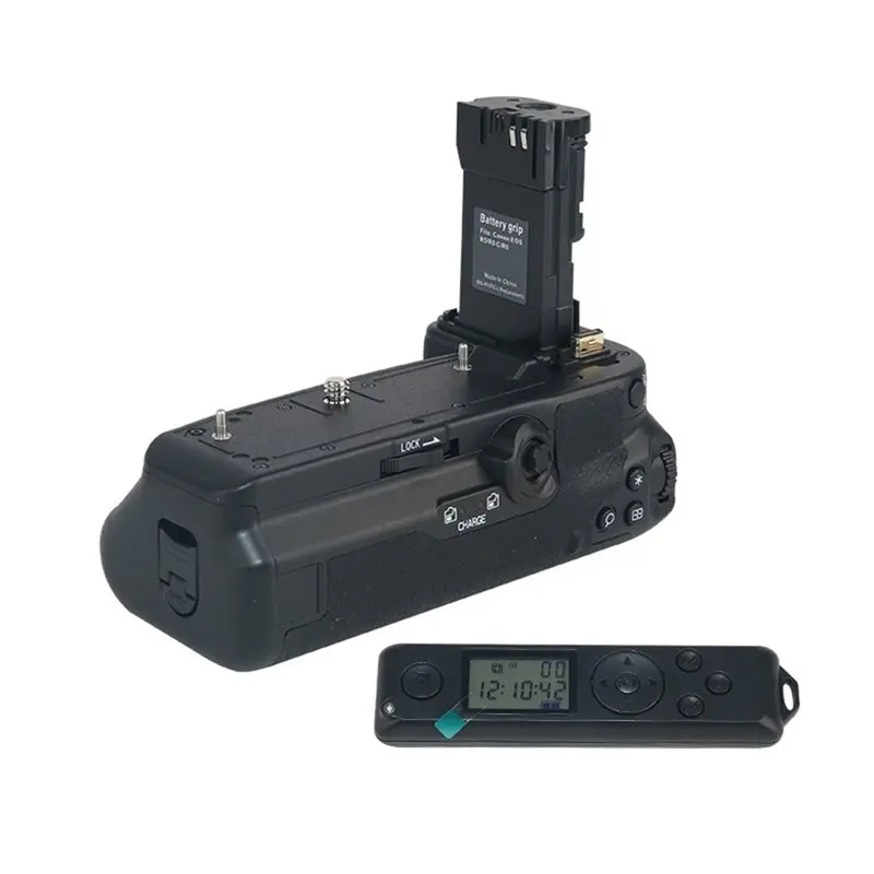 For Canon R5 Markii/R5/R6 Markii/R6 Work Compatible BG-R20 Camera Battery Grip With LCD Wireless Remote For Dual LP-E6P/LP-E6NH