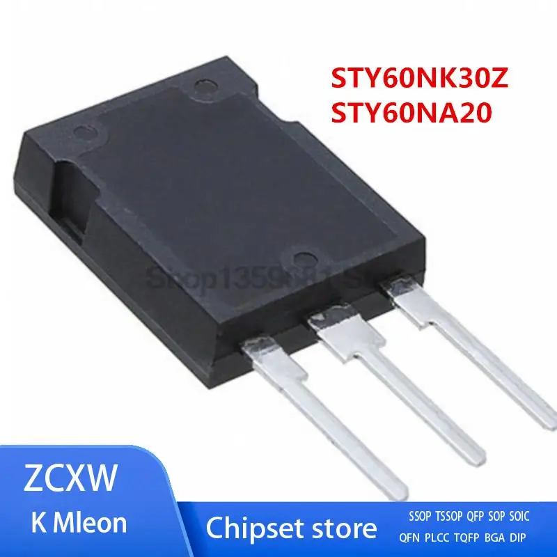 5PCS/LOT  STY60NK30Z Y60NK30Z STY60NA20 Y60NA20 Max247 60A 300V  MOSFET 