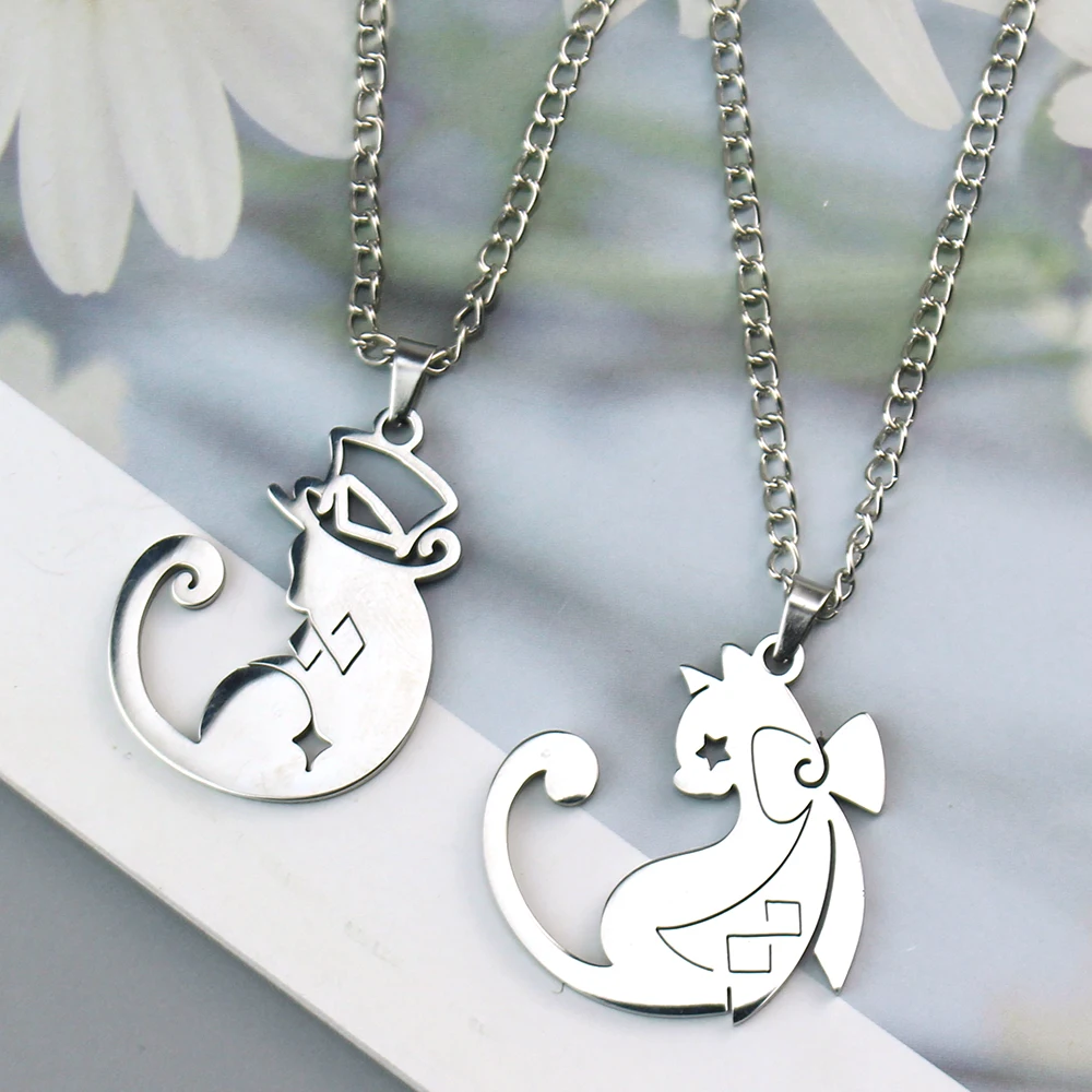 Necklace Game Impact Lynette Lyney Magician Cats Theme Cosplay Necklace Pendant Couple Jewelry Accessories