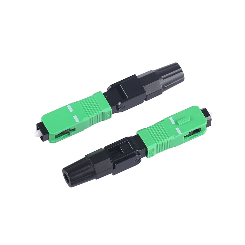 Imagem -04 - Conector Rápido de Fibra Óptica Monomodo Ftth sc Apc 50 100 200 400 Pcs