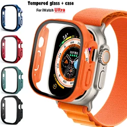 Vetro + custodia per Apple Watch Ultra 49mm strap smartwatch PC Bumper + Screen Protector Cover temperata iwatch series accessori per cinturini