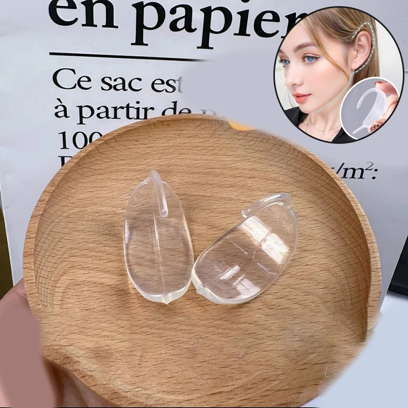 2 Box/4pc Elf Earhook V-Face Wearable Ear Stand Reusable Strong Support Fixed Invisible Earrings Protruding Prominent Correction