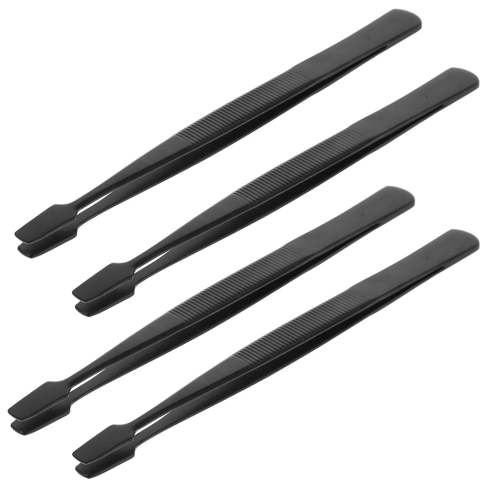 4Pcs Eyelash Extension Tweezers Stainless Steel Precision Lash Applicator Tool Ergonomic Design Durable Wear Resistance