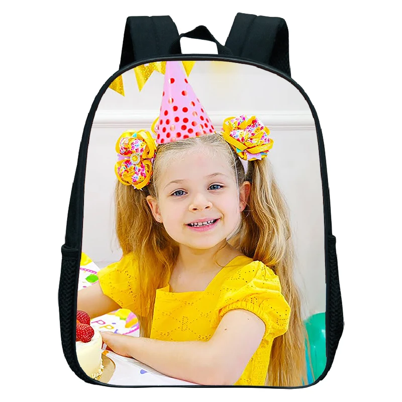 Diana Show School Backpack pour enfants, 12 ", Toddler Kindergarten Bag, Waterproof, Kawaii Backpack, Boys and Girls, Bookbags