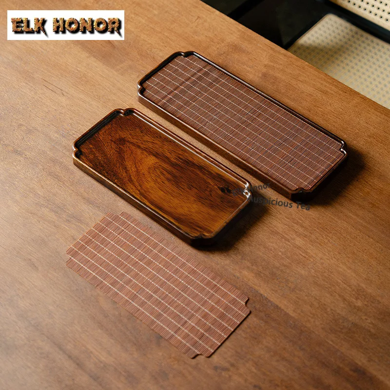 

Chinese Walnut Wood Tea Tray Japanese Cuisine Table Coffee Storage Board Kitchen Storage Organization Dishes For Serving Teaset