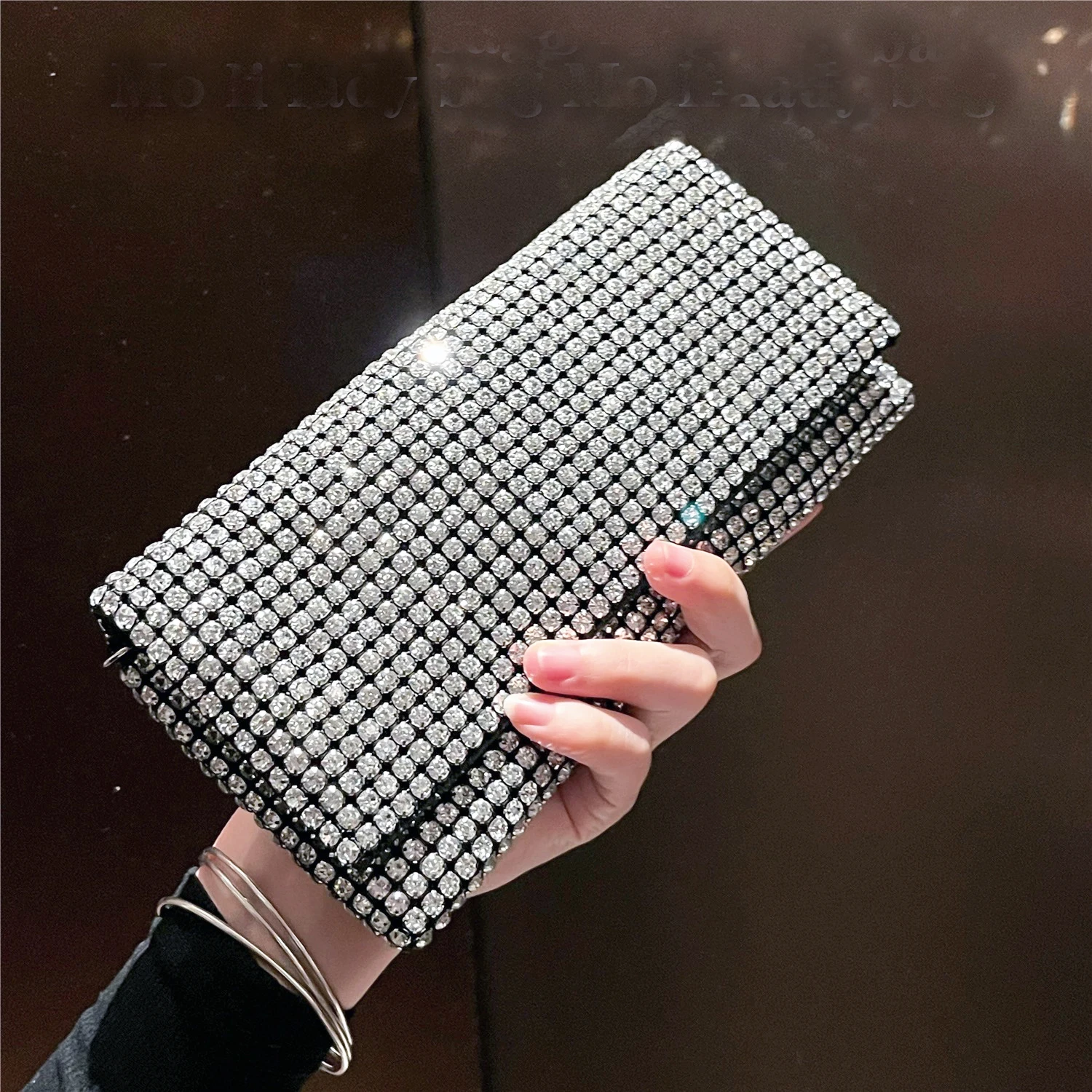 Luxury Designer Rhinestones Clutch Purse Bag for women handle bag Shoulder Bag Purse evening bag banquet bag