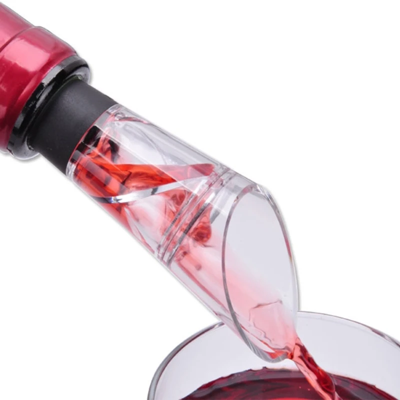 1Pc Cross Flowing Wine Aerator Pour Spout Decanter Aerator Quick Pouring