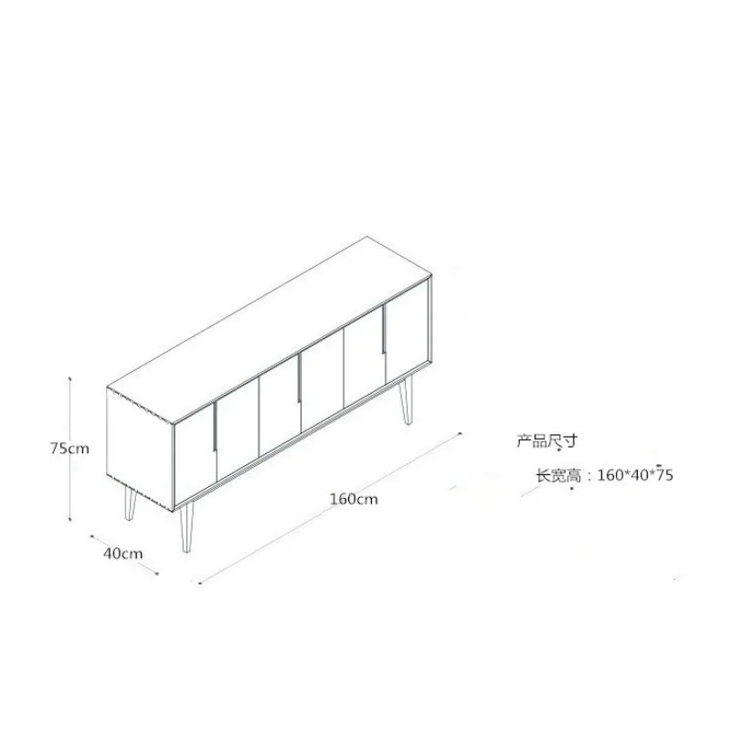 Dining side cabinet Modern living room storage Tea  Creative entrance  Small apartment TV cabinet