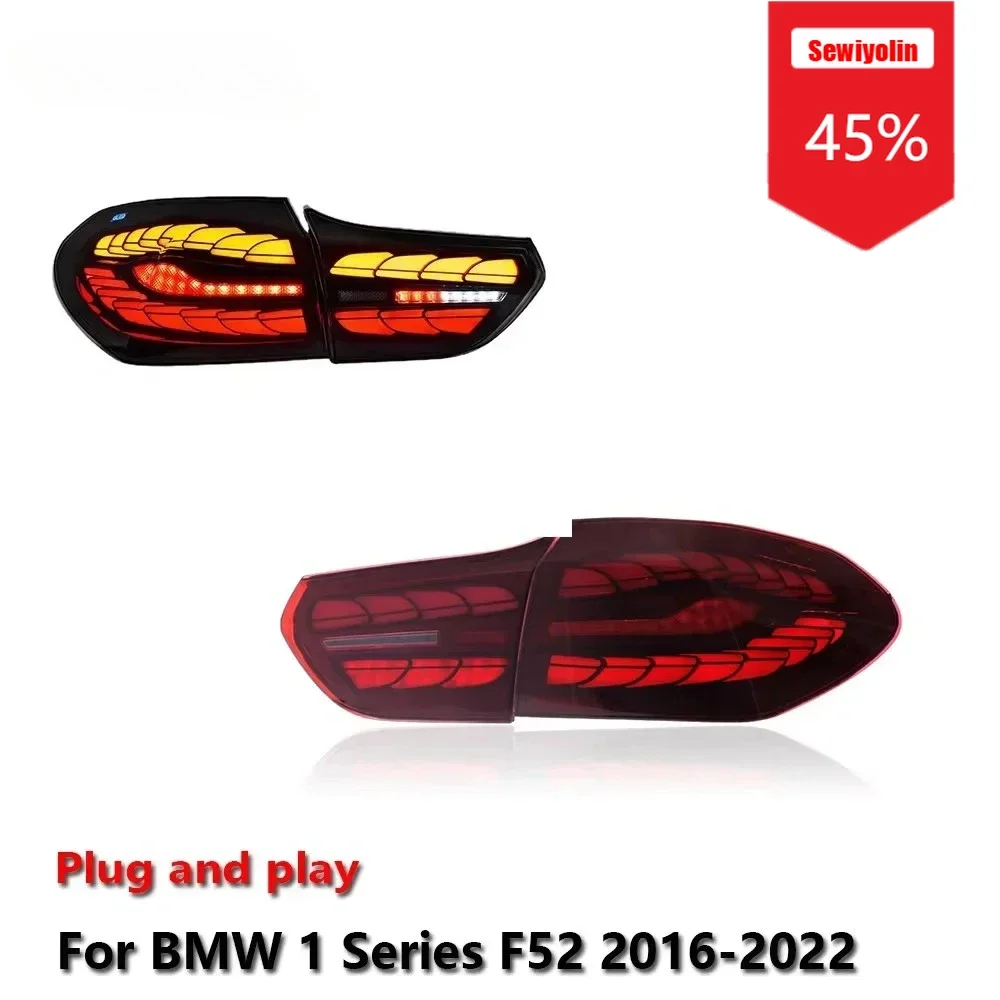 

Sewiyolin Автомобильные аксессуары Светодиодные задние фонари для BMW F52 2016-2022 DRL Противотуманные задние фонари прицепа Поворотный сигнал Voiture Plug And P