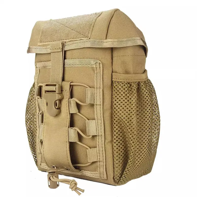 MOLLE Kit multifuncional para caminhadas ao ar livre, bicicleta garrafa de água pendurada saco, Medical EDC diversos saco, 1000D