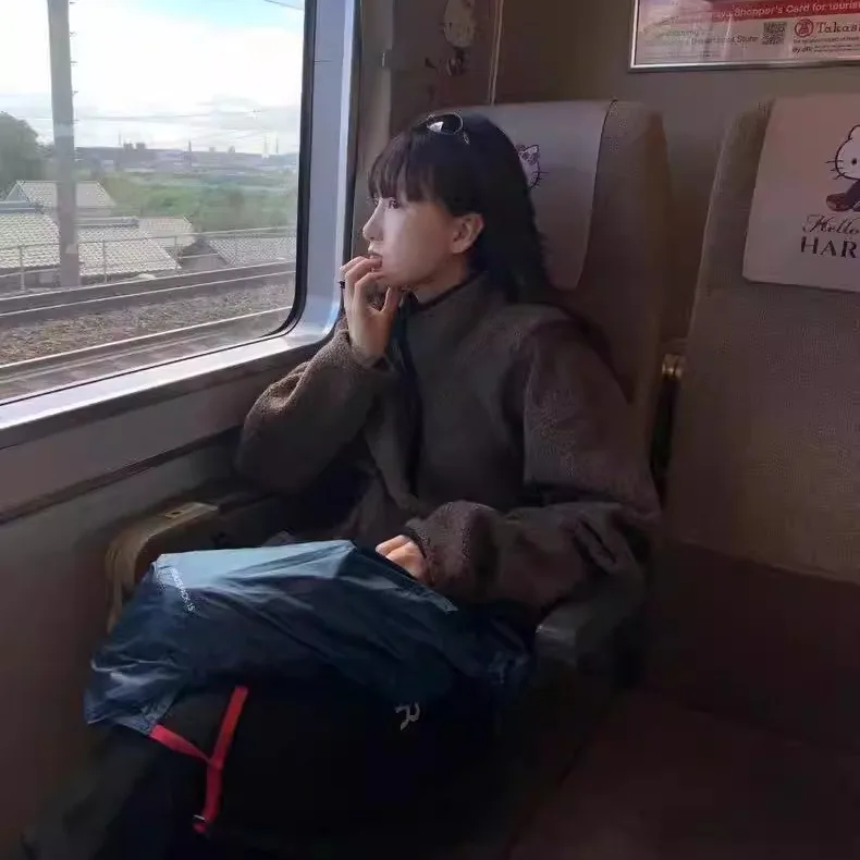 Sweat à capuche coréen en mélange de laine pour femmes, coupe ample, Jaet f, fermeture éclair, cercle Fce, Texture aérienne, vêtements d'extérieur