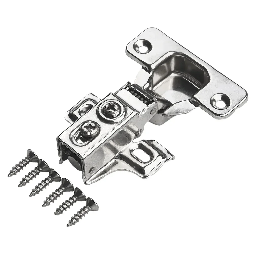 Furniture Hinge Hinge 2PCS Cabinets Cold Rolled Steel Cupboard Electroplated For Door Caravan High Hardness Home