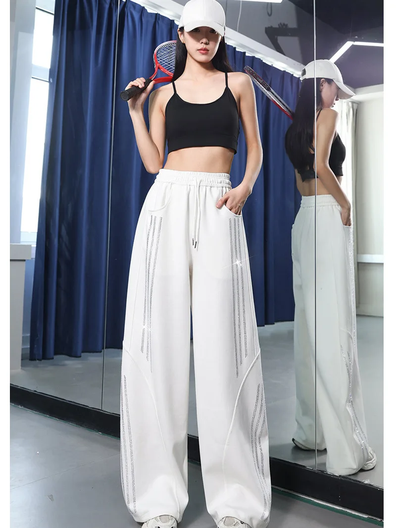 pantaloni-lunghi-estivi-alla-moda-per-donna-asciugatura-rapida-con-cordoncino-casual-per-attivita-all'aperto-in-cotone-e-poliestere