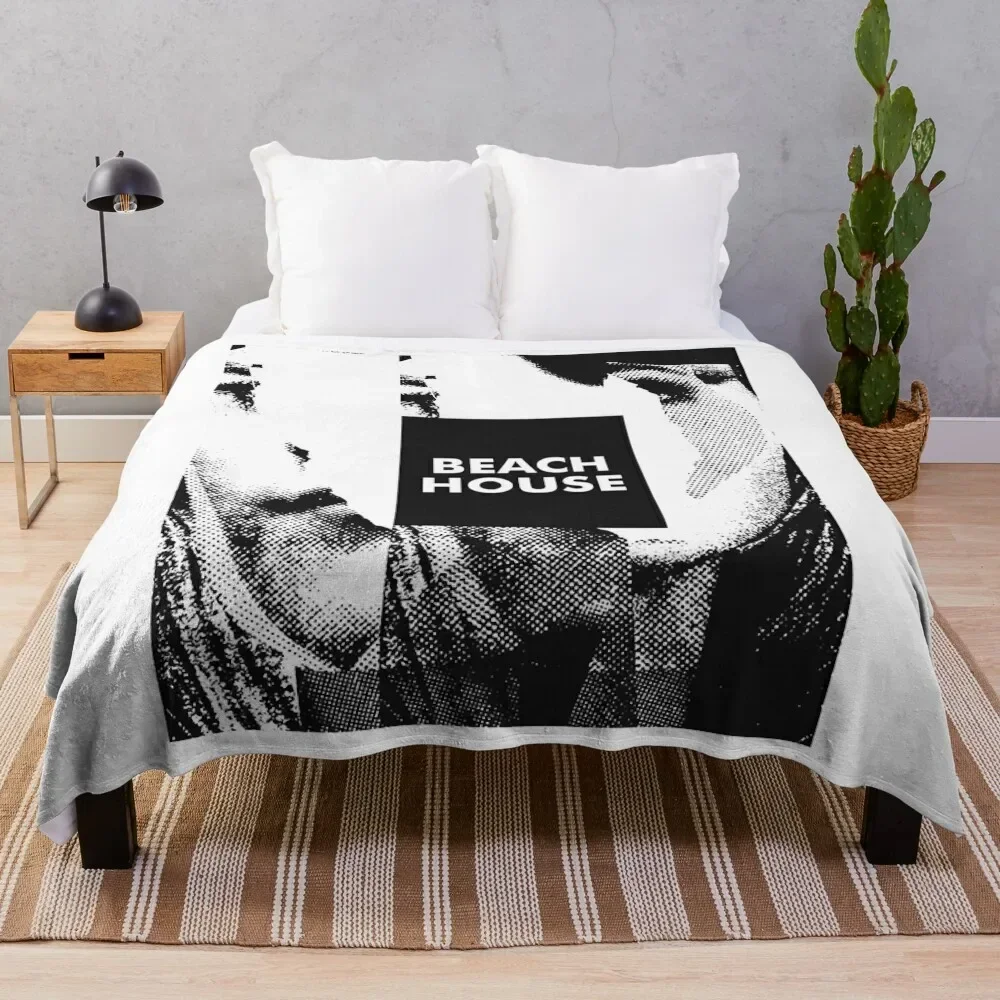 

Beach House Throw Blanket Warm For Decorative Sofa Plaid Blankets