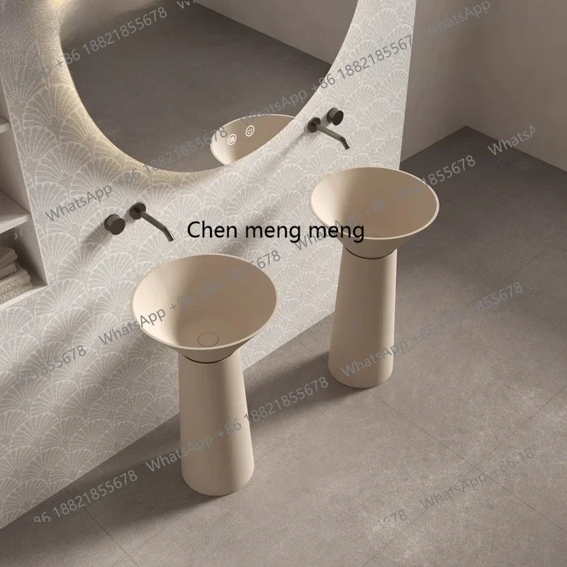 

X Household, artificial stone wash basin floor-to-ceiling, integrated bed and breakfast wash column basin