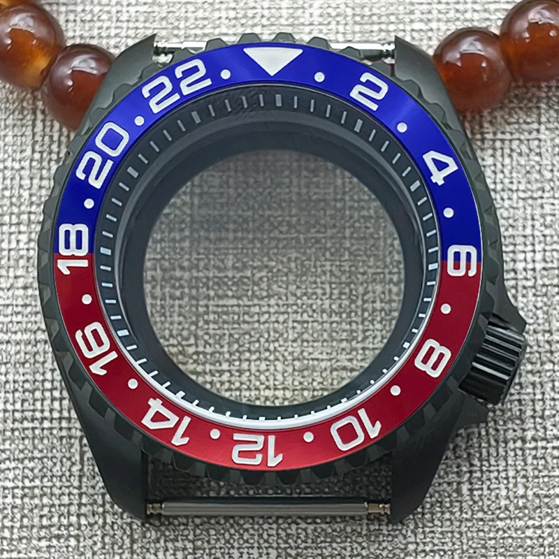 

42mm SKX007 Watch Case Transparent Back Cover Fits NH35 NH36 7S 4R35 Movement Dome Double Sapphire Glass Men's Dive Watch Cases