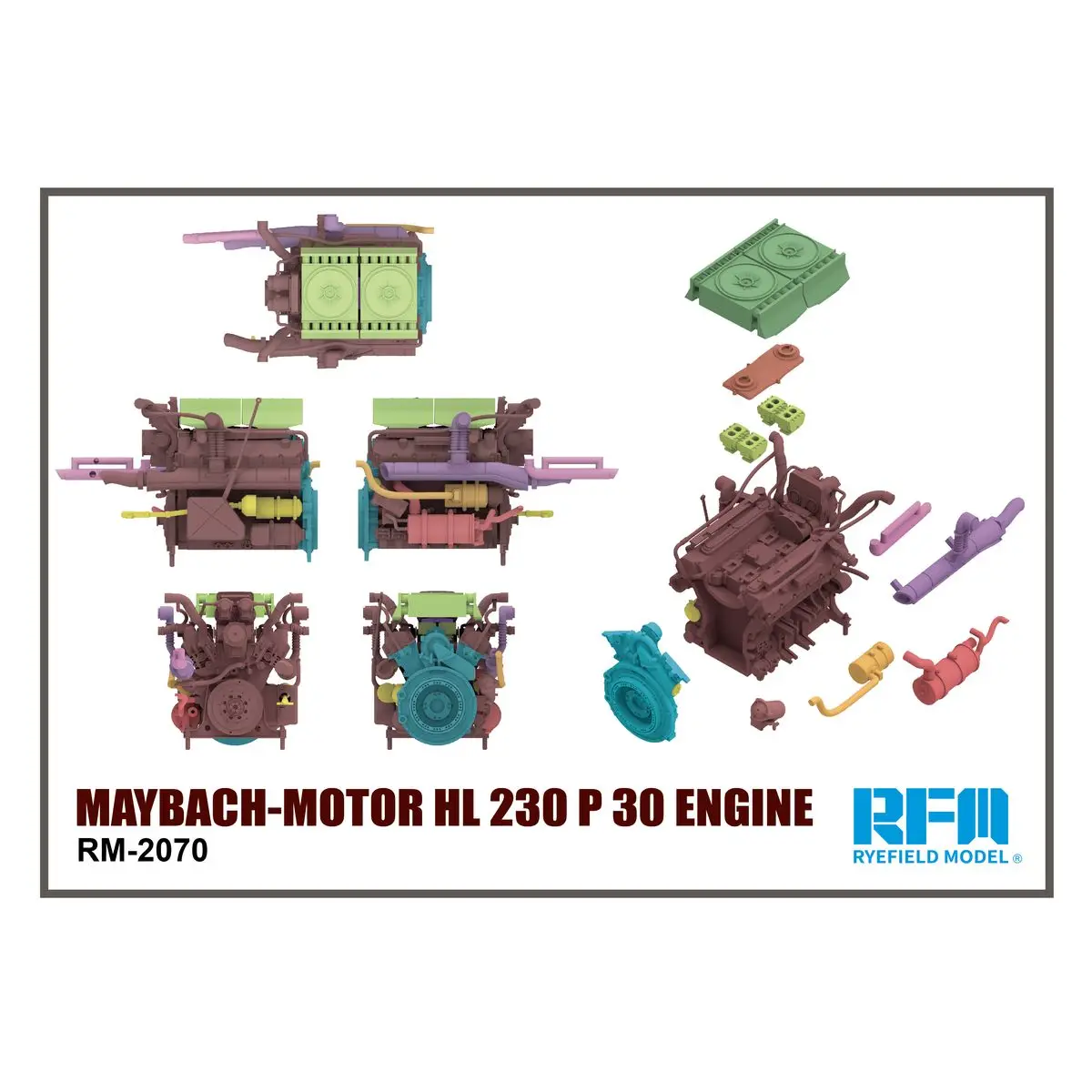 RYEFIELD 모델 RFM RM-2070 1/35 HL 230 P 30 엔진 체중계 모델 키트