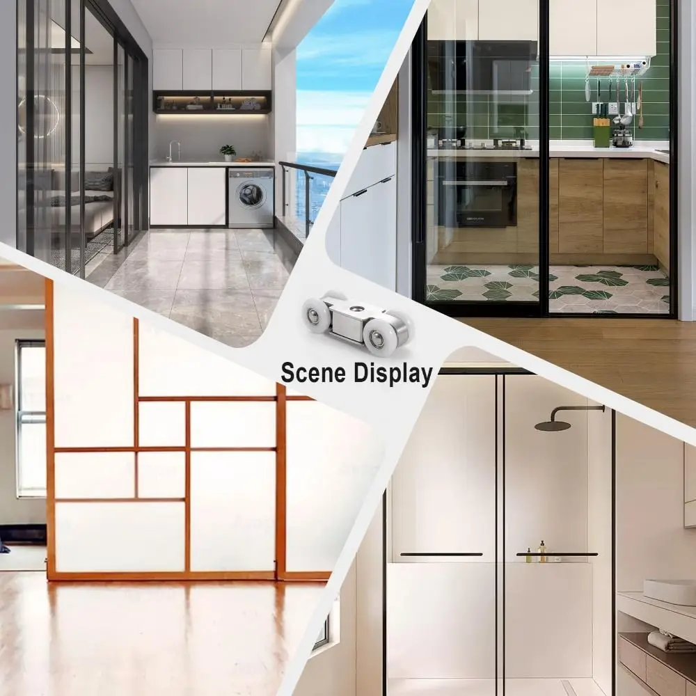 

Подвесное колесо для раздвижных дверей из нержавеющей стали. Утолщенный бесшумный ролик. Подвесные рельсовые колеса. Гладкий ролик с высокой нагрузкой.