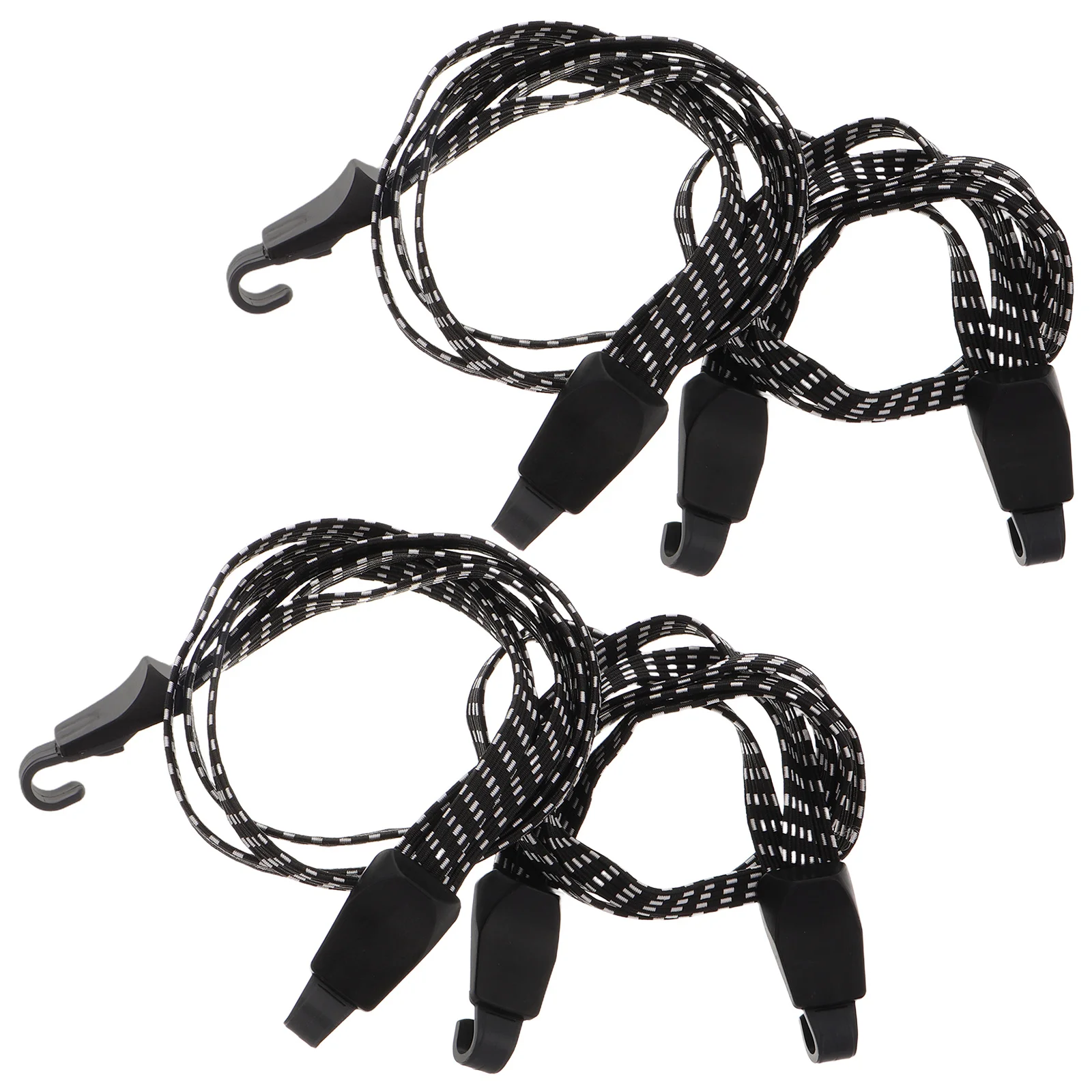

4Pcs Motorcycle Strap Elastic Luggage Binding Straps Multipurpose Travel Packing Bicycle Cargo Bungee Nets