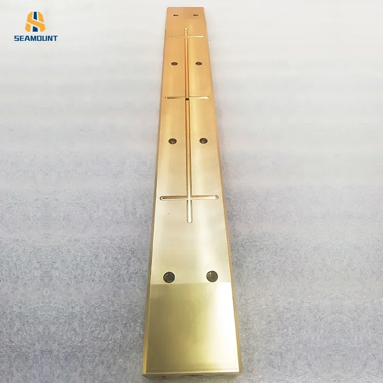 High Quality Durable Self-Lubricating Slide Plates Customizable Copper Alloy Bronze Wear-Resistant Blocks Casting Services