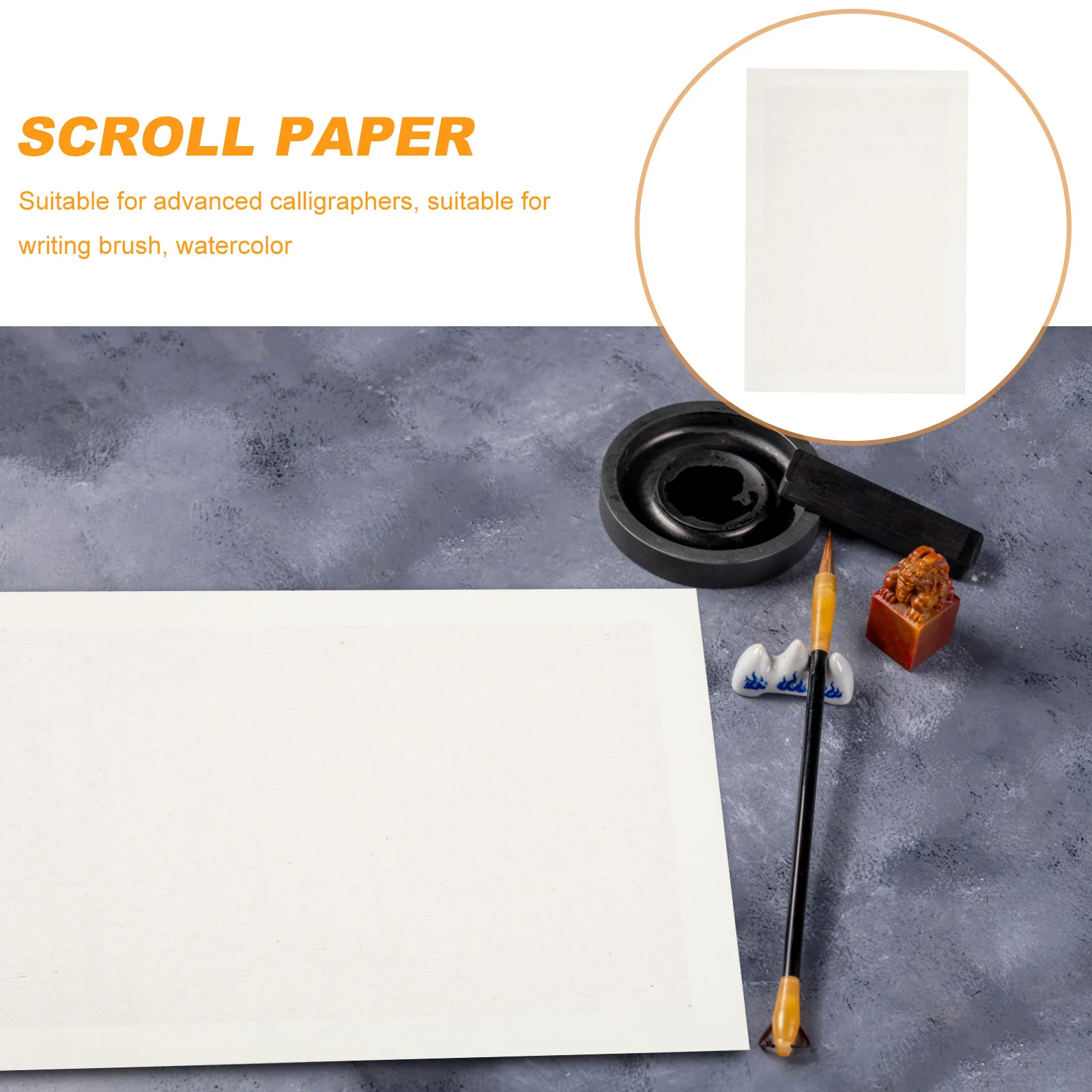 10 Sheets Chinese Calligraphy Paper Multi-Function Rice Paper High Absorption for Ink Brush Writing Kanji Calligraphy Painting