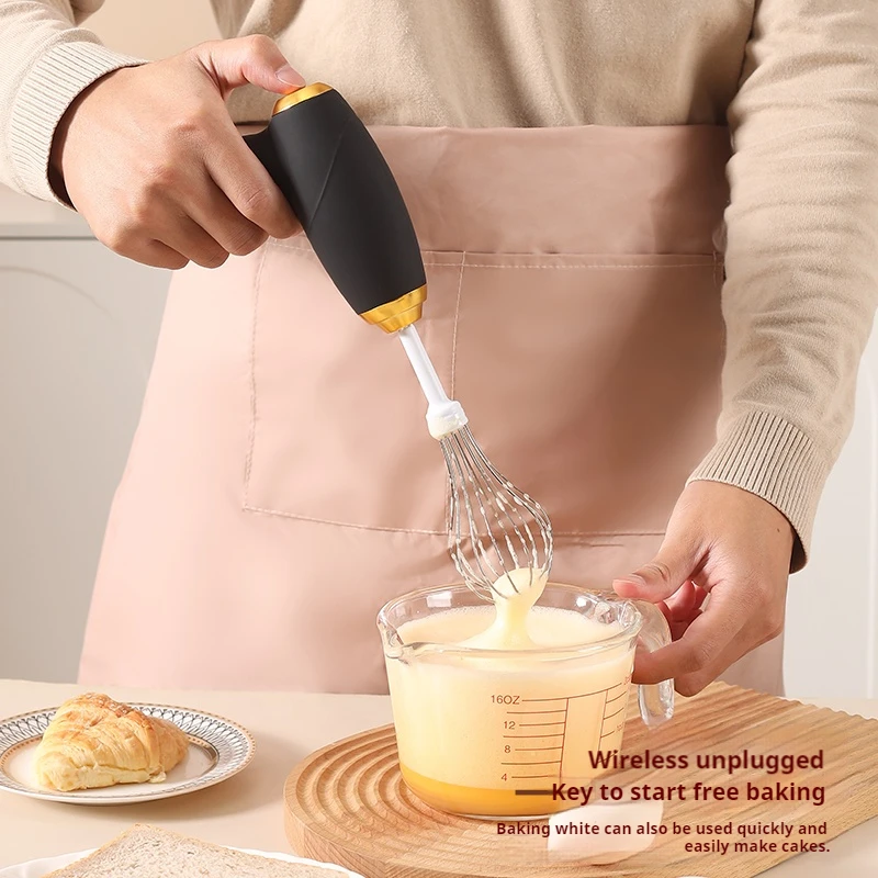 1pc Wireless Electric Food Mixer Portable Egg Beater Baking Dough Cake Cream Milk Frothers Kitchen Tools