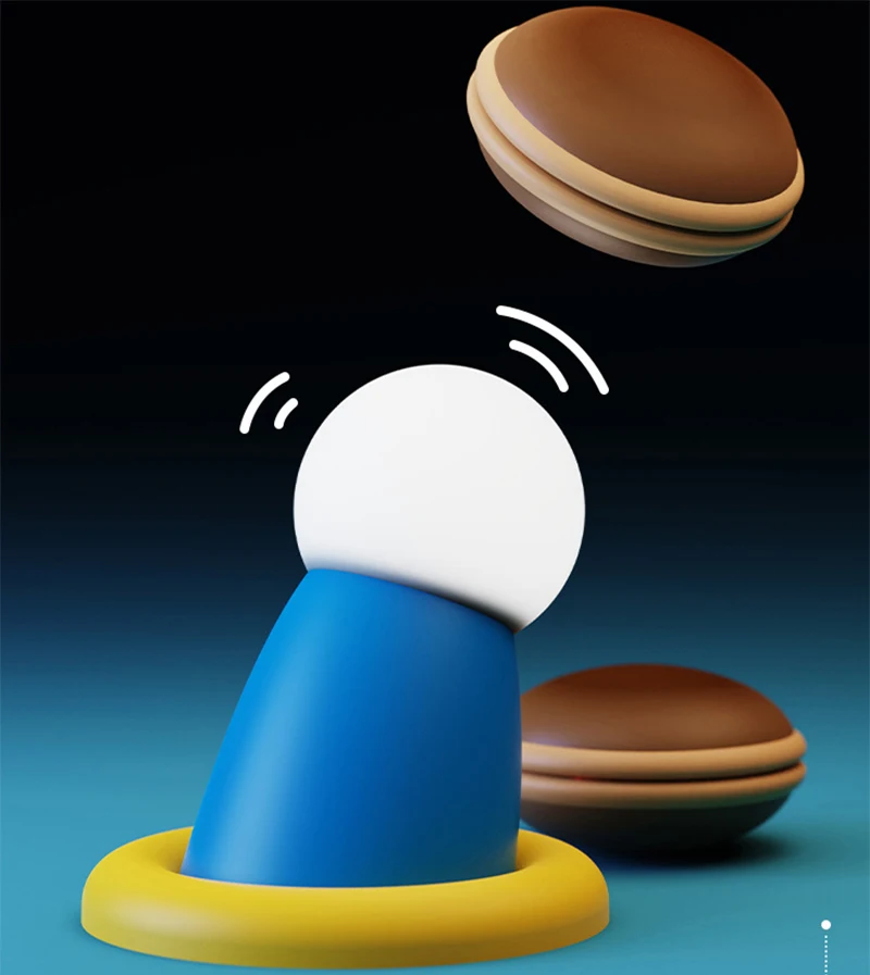 Philogy Doraemon Hand-Shaped Night Light Sleep Light Touch Type