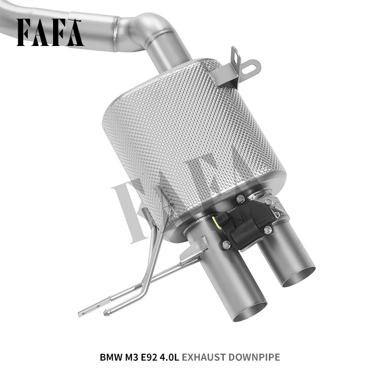 For  M3 E92 4.0L Car Exhaust System Upper Rear Segment Electric Valve Muffler Exhaust High Performance Cat Back Exhaust Pipe