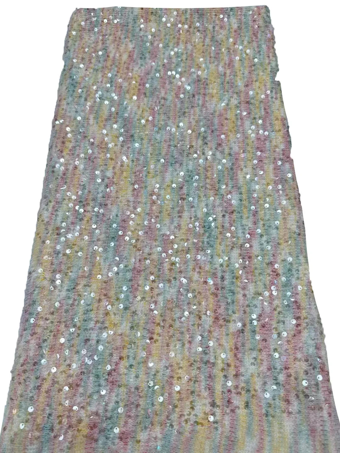 

2024 new knitted small fragrance sequin embroidered fabric, high-end fashion stage curtain wedding evening dress