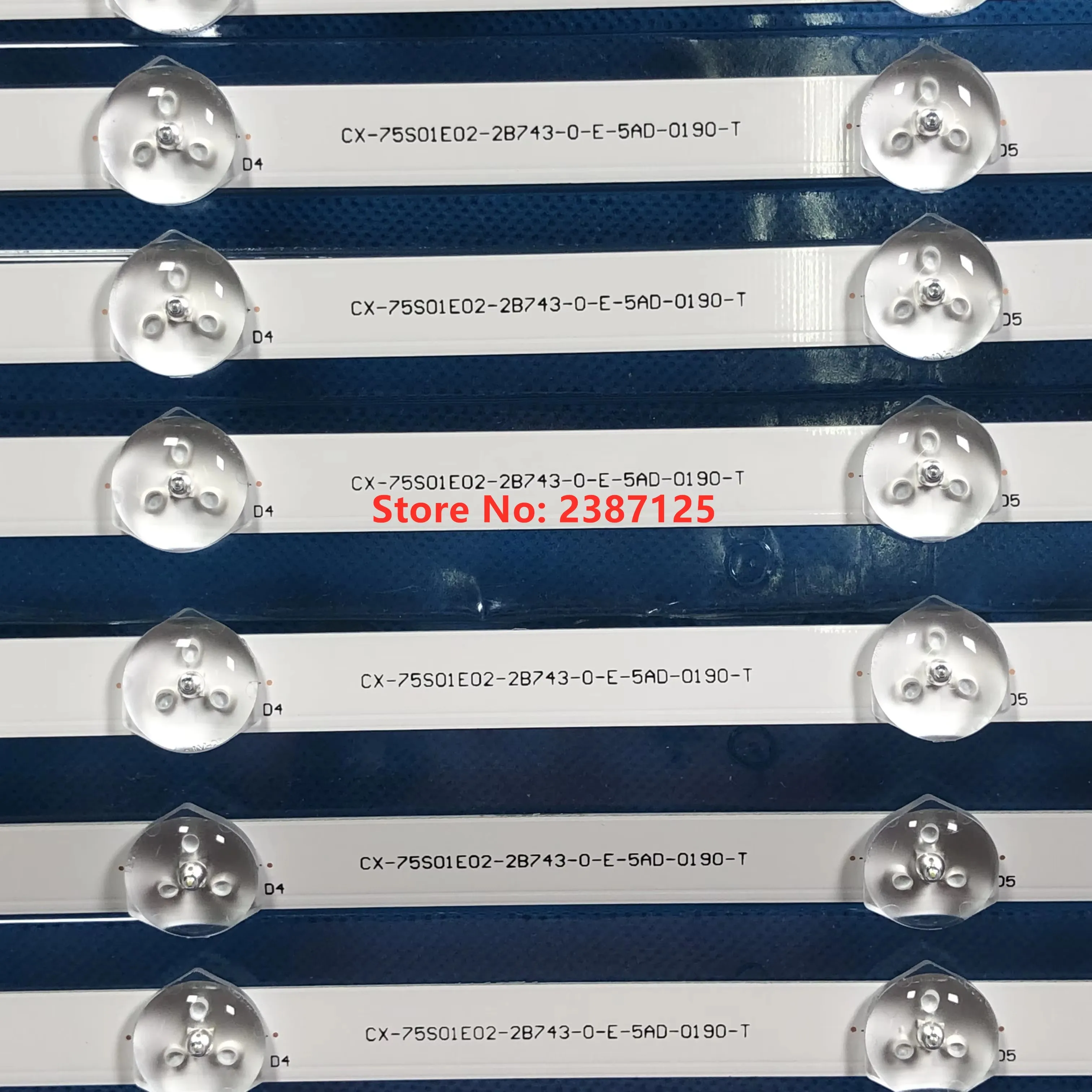 28PCS LED Backlight Strip 750TV07 750TV08 V1 CX-75S01E02-2B753-0-E-59K-4638-T KDL-75W850C KDL-75W855C KDL-75W857C KDL-75W859C