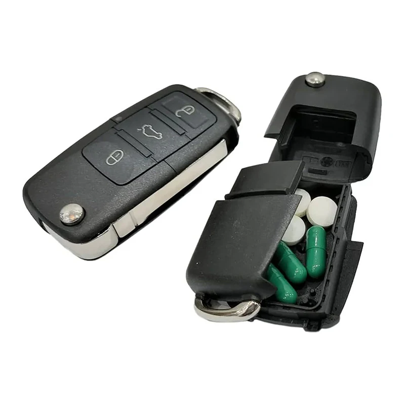 Creative Dummy Car Key Hidden Safe Box Secret Compartment Stash Container For Money Pills Coin