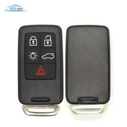 BEST KEY  Accessories Smart Remote Key Shell For Volvo S60 S80 XC70 XC90 C70 D5 V50 S40 C30 V70 V40 Fob Replacement 5 Buttons
