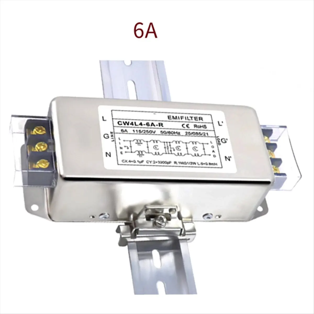 T1605C-Single-Phase AC Power Filter 220V Four-Stage CW4L4-6A-R Terminal Type CW4L4-6A-R HOT