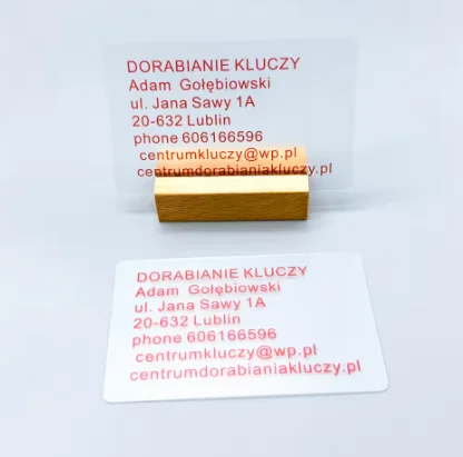 50/100pcs Customized 0.38mm PVC transparent frosted card, durable plastic business member business card
