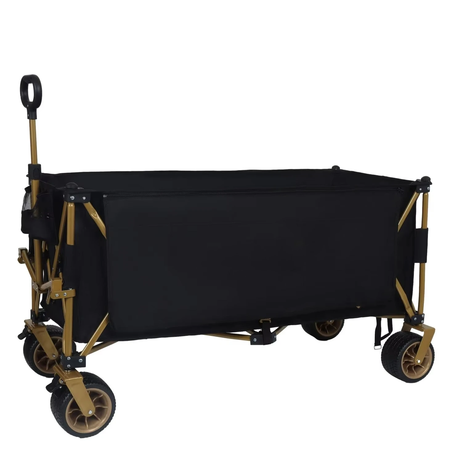 51-Inch Extra Long Large Heavy Duty Foldable Utility Wagon 480 lbs Capacity 7-inch All-Terrain Wheels 1:6 Space Saving Camper