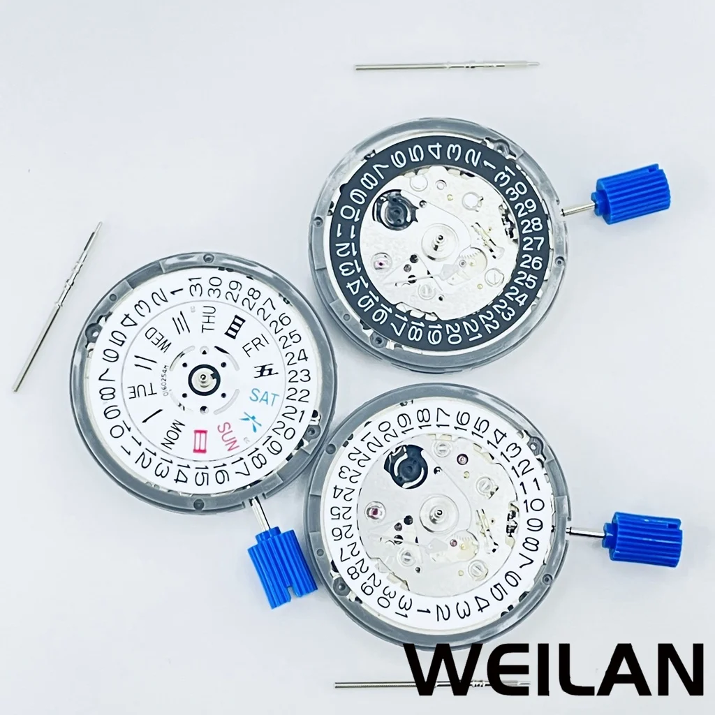 NH35 NH36 24 Jewelry High Accuracy Mechanical Automatic Movement White Day Date 3 o'clock Crown 3.8'clock Crown