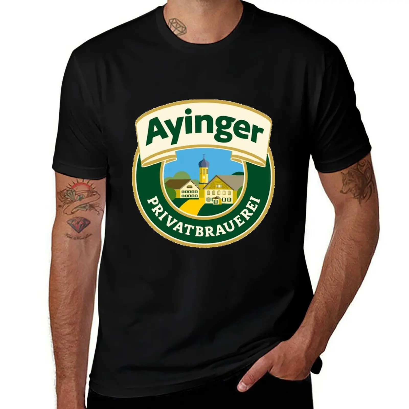 

ay.inger beer T-Shirt man t shirt heavy cotton t shirt man casual