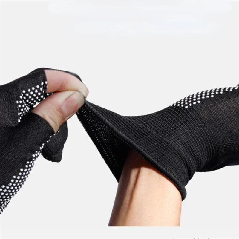 Summer Sunscreen Cycling Gloves Dot Anti-Slip Riding Outdoor Sports Half Finger Gloves Breathable MTB Bike Bicycle Gloves