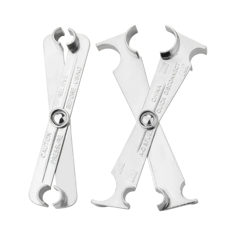  Auto Air Conditioning Pipe Removal Tool 2PCS Set Corrosion Resistant Steel Construction For Smooth Disassembly Process