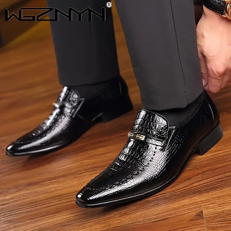

Роскошная осенняя мужская кожаная обувь больших размеров с узором, модная мужская повседневная обувь на плоской подошве с низким вырезом, модная удобная мужская обувь Zapatos