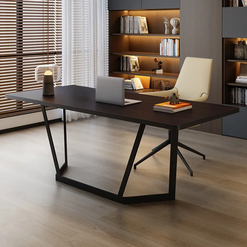 N19 Solid Wood Desk Modern Simple Home Boss Desk Study Light Luxury Computer Desk